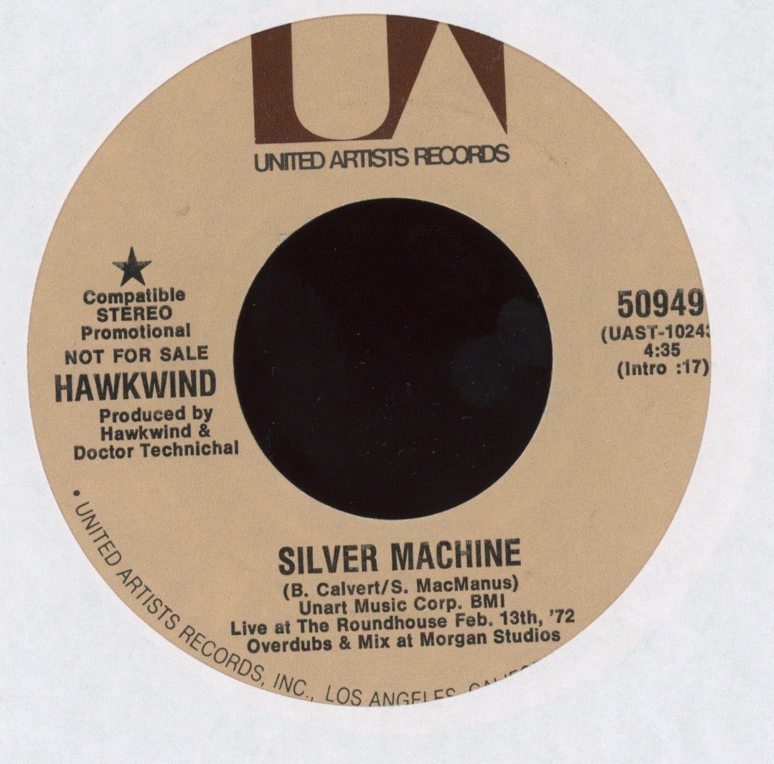 Hawkwind - Silver Machine on UA Promo Rock 45