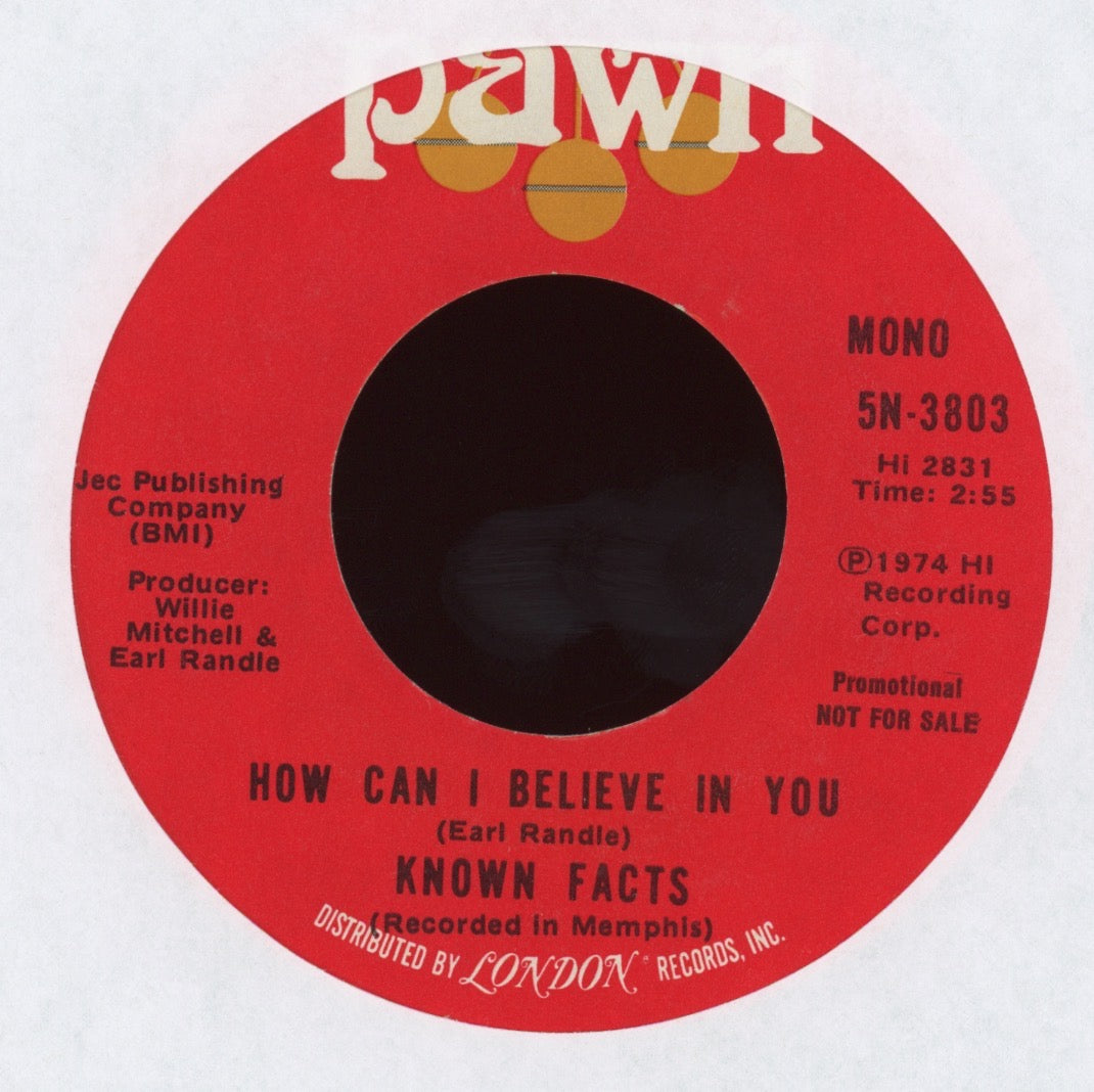 Known Facts - He's Got It on Pawn Soul Funk 45