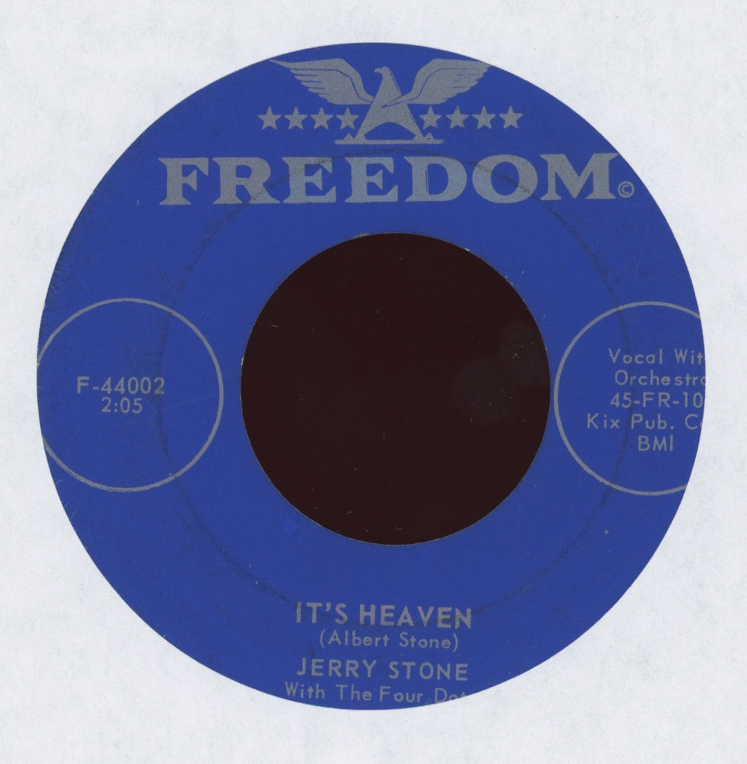 Jerry Stone - My Baby (She Loves Me) on Freedom R&B Doo Wop 45