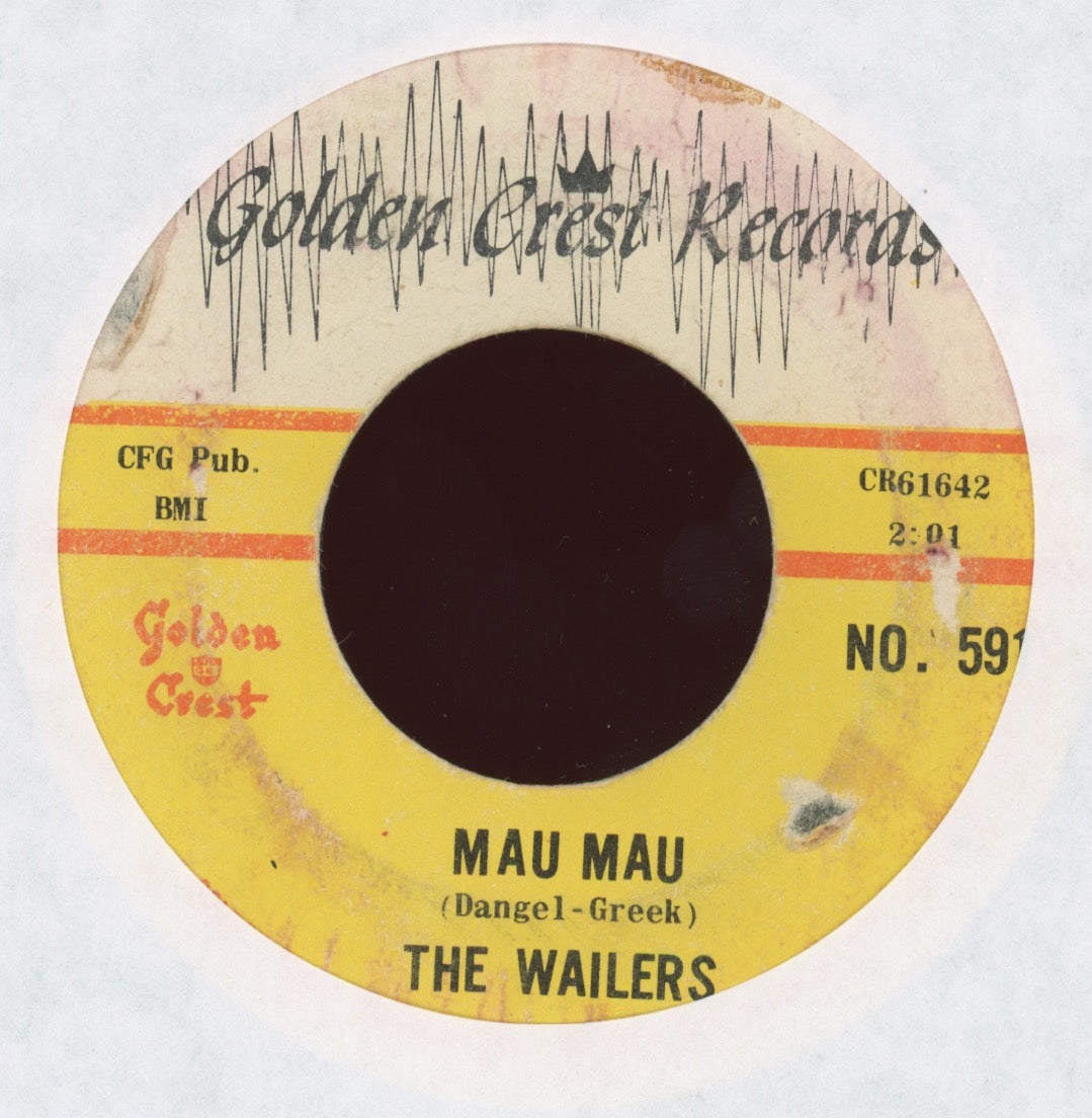 The Wailers - Beat Guitar / Mau Mau on Golden Crest Instro Garage 45