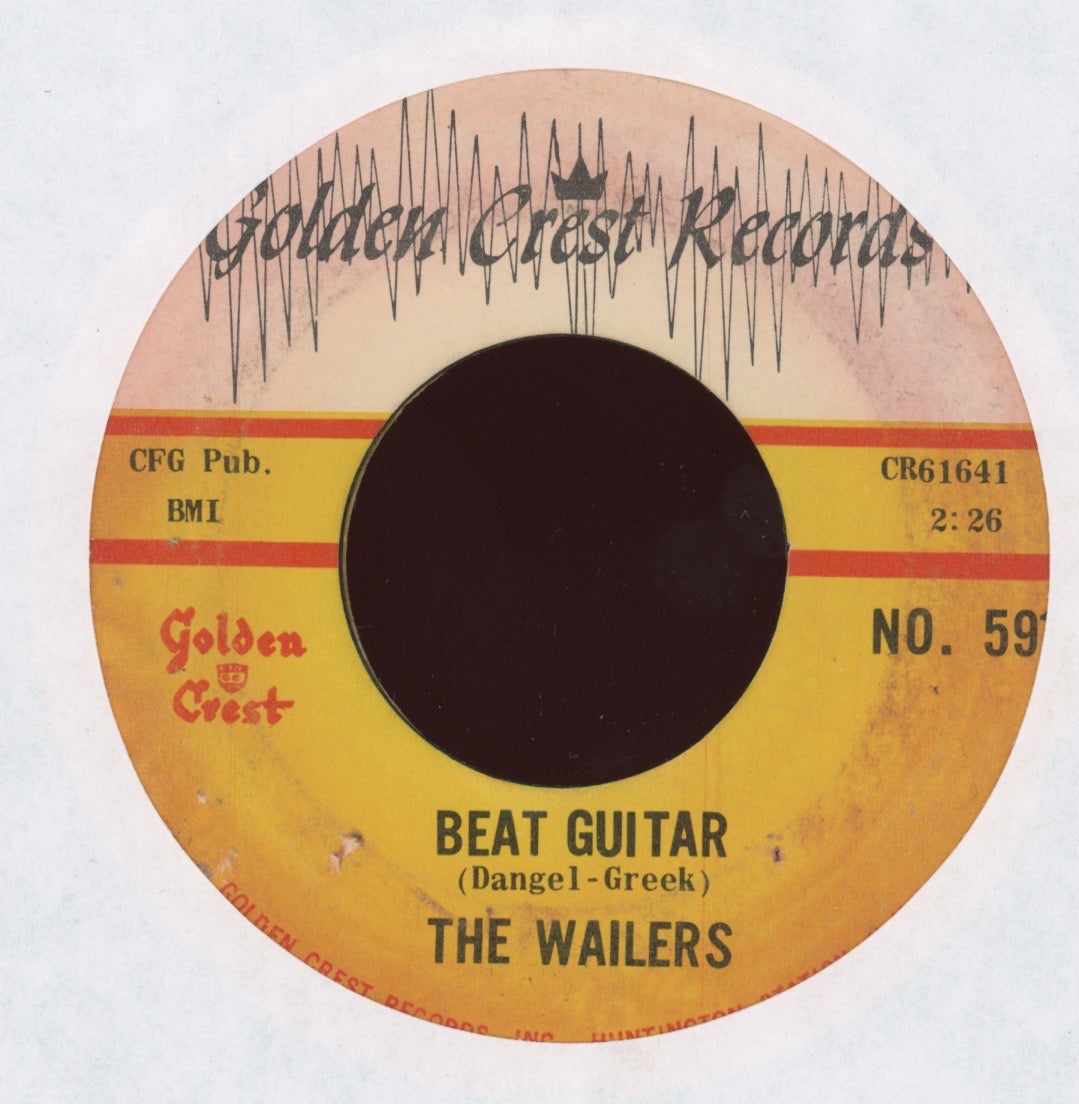 The Wailers - Beat Guitar / Mau Mau on Golden Crest Instro Garage 45