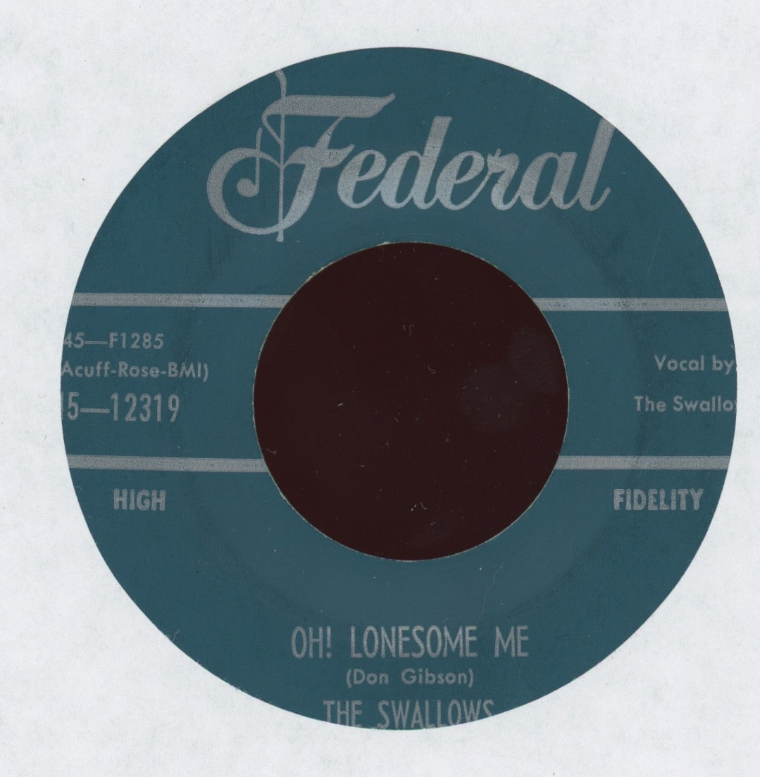 The Swallows - Angel Baby on Federal R&B Doo Wop Rocker 45