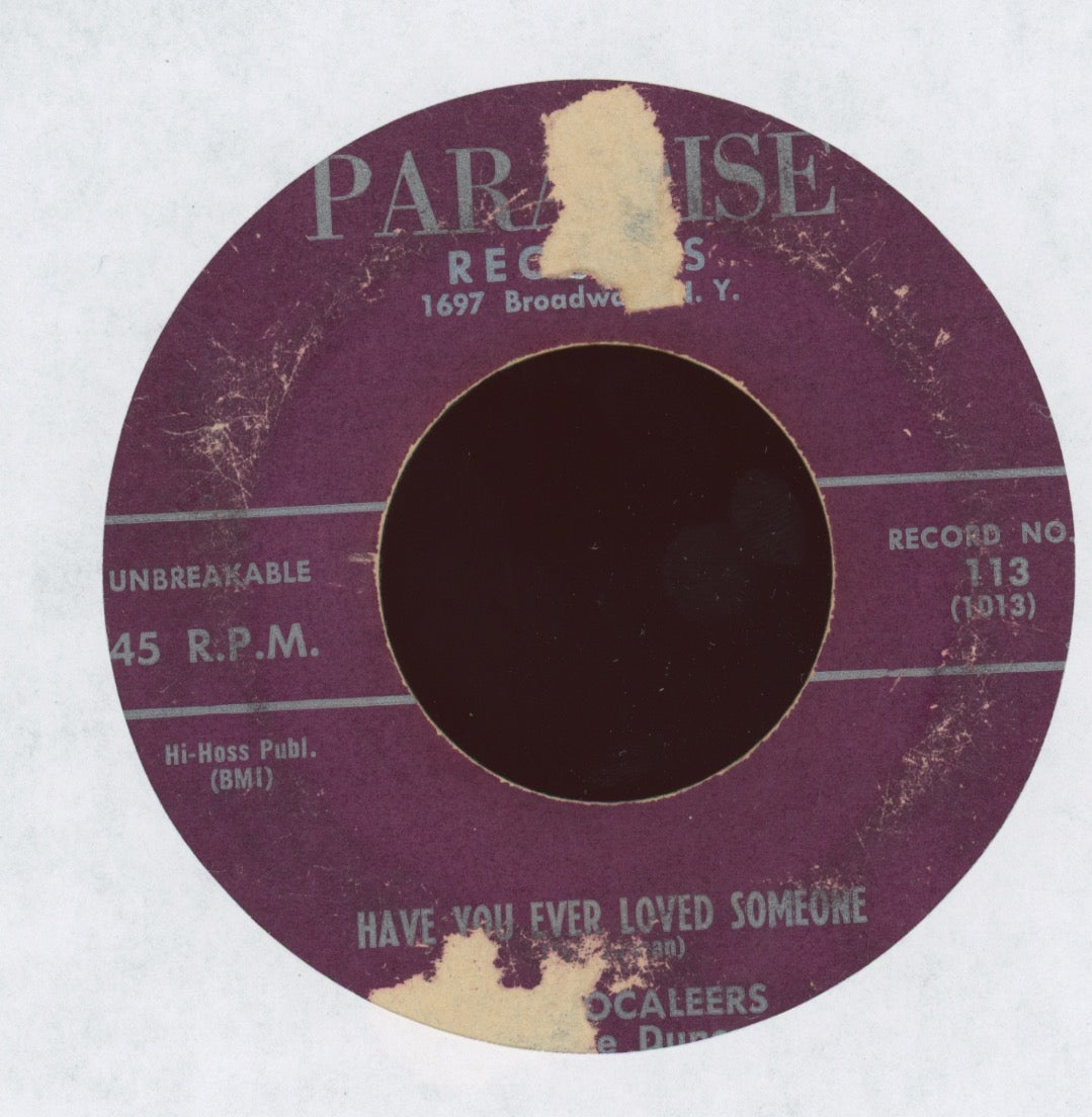 The Vocaleers - I Need Your Love So Bad on Paradise R&B Doo Wop 45