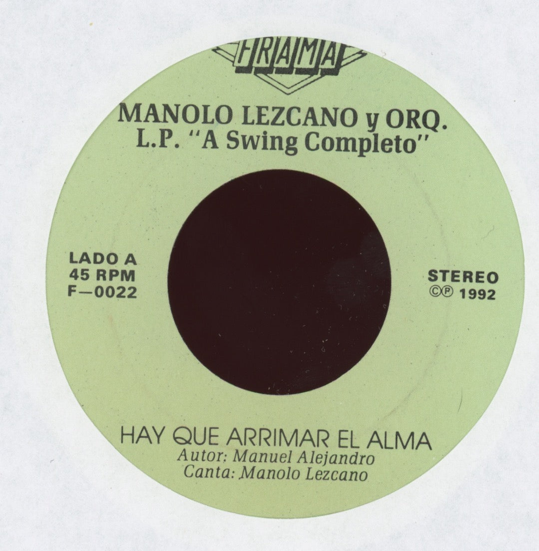 Manolo Lezcano - Hay Que Arrimar El Alma on Frama Latin 45