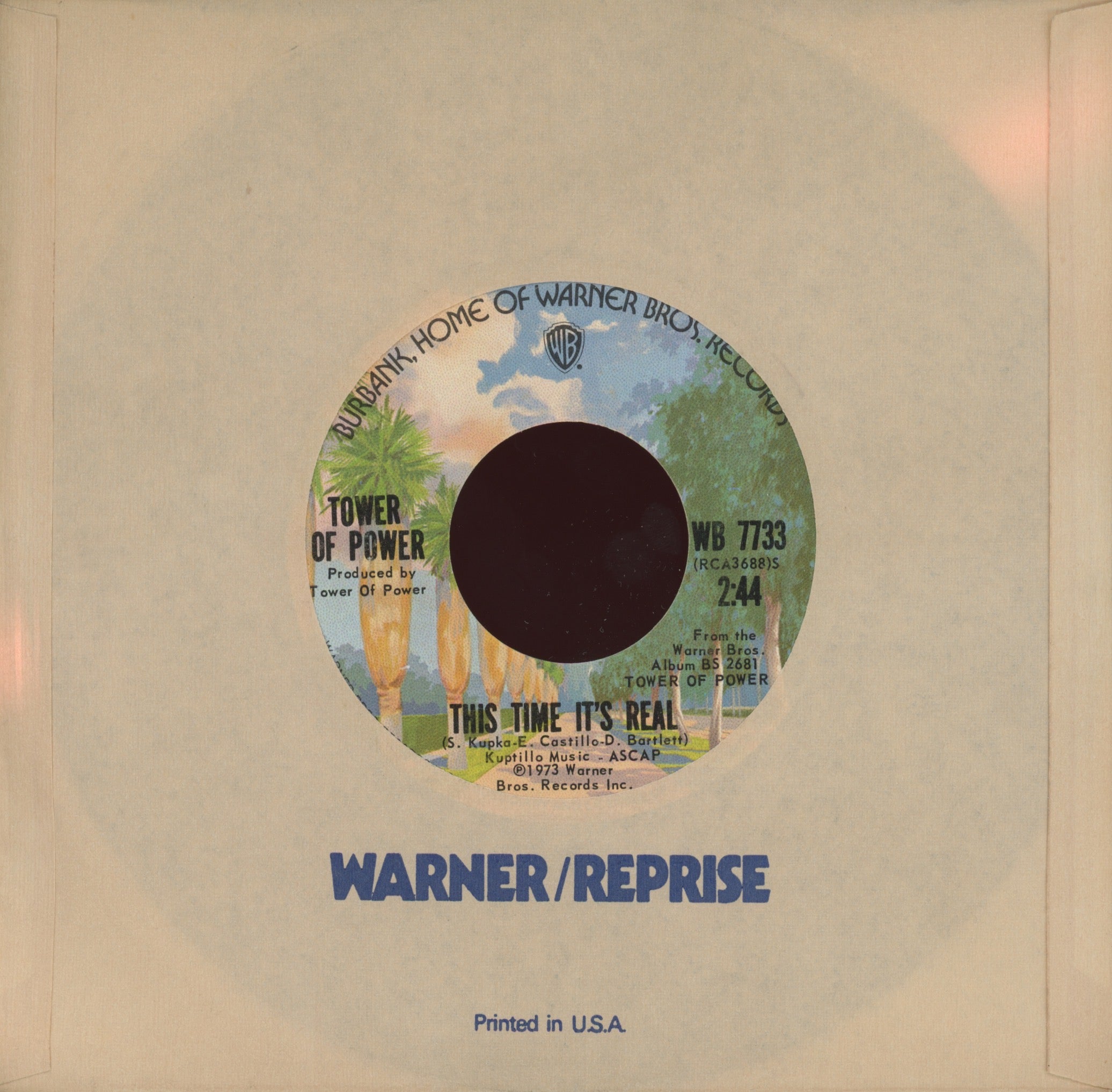 Tower Of Power - This Time It's Real on WB Northern Soul 45