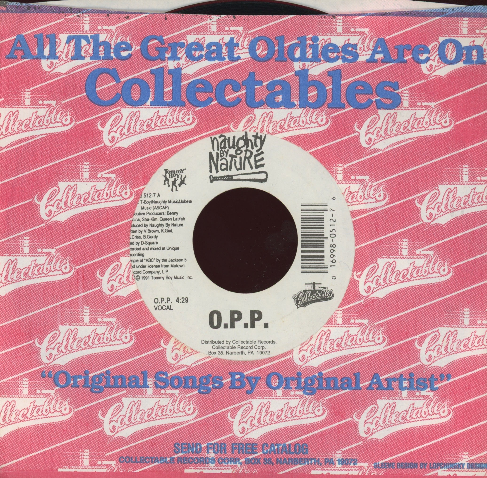 Naughty By Nature - O.P.P. on Tommy Boy Collectables Reissue Rap 45
