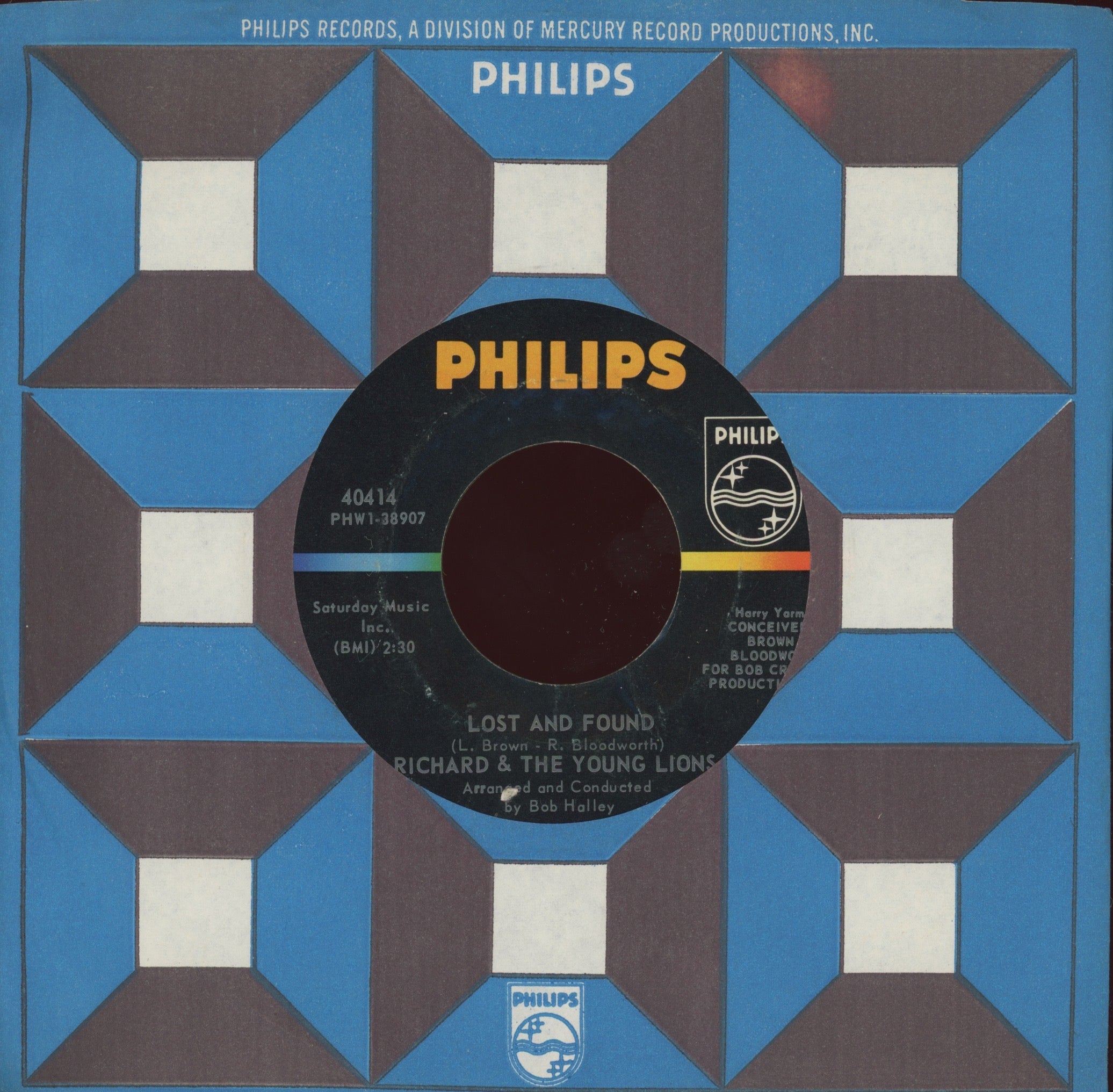 Richard & The Young Lions - Nasty on Philips Garage 45