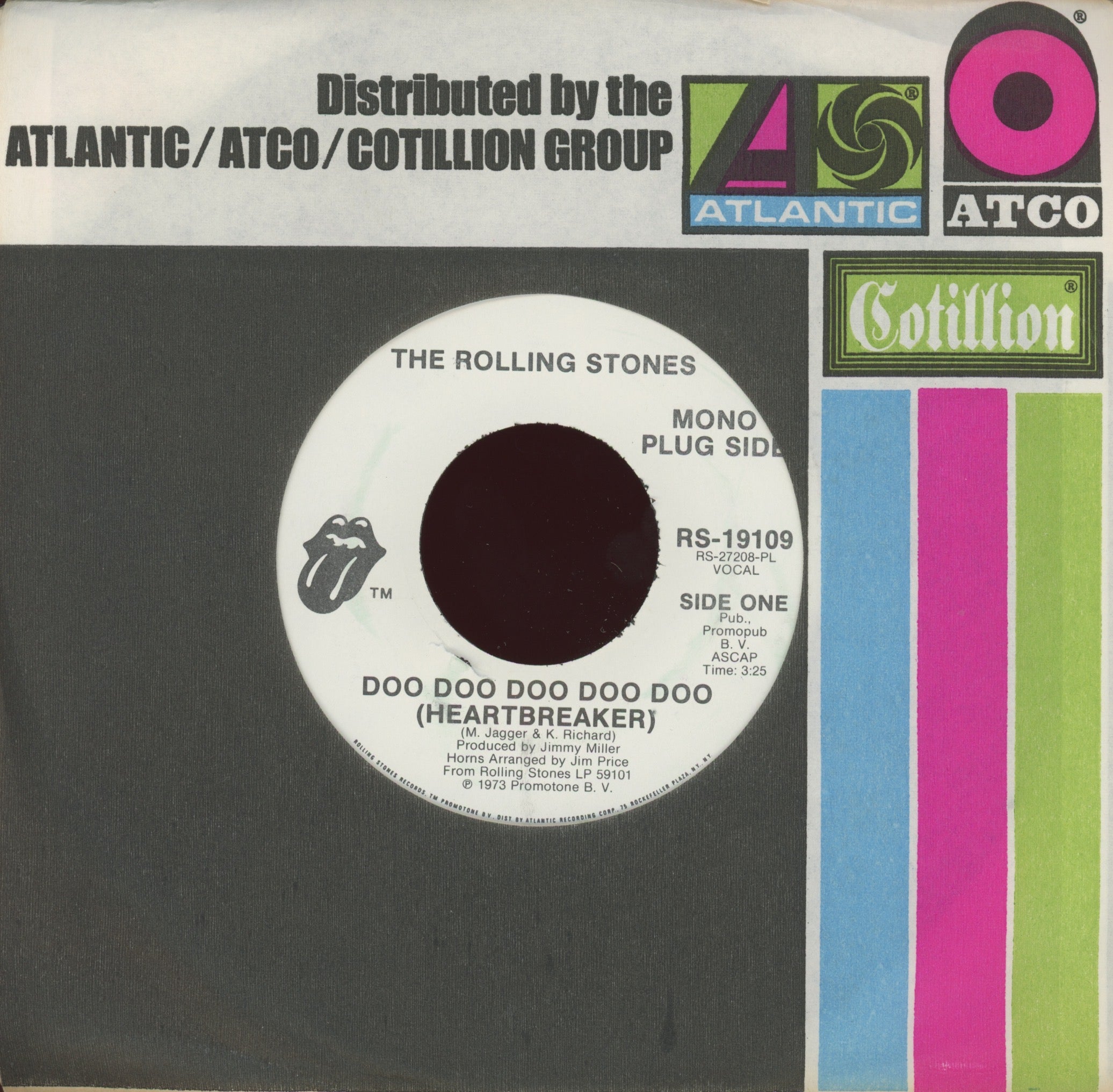 The Rolling Stones - Doo Doo Doo Doo Doo (Heartbreaker) on Rolling Stones Records Promo Rock 45