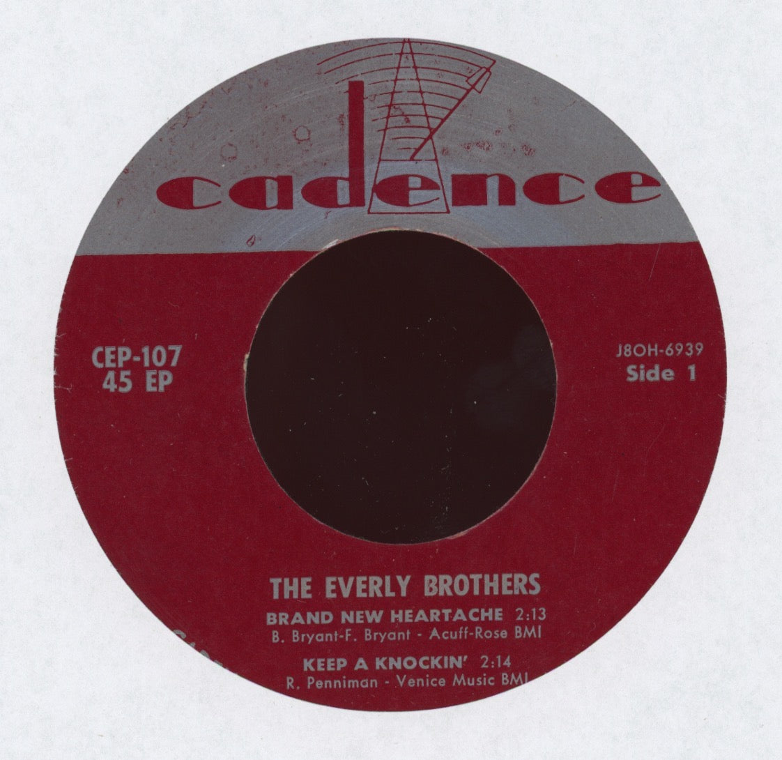 Everly Brothers - The Everly Brothers on Cadence CEP 107 EP 45 With Picture Cover