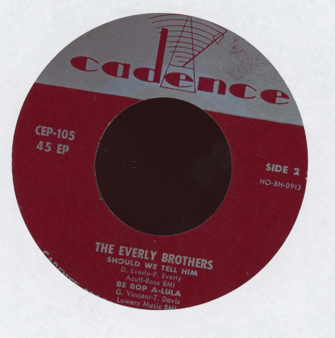 Everly Brothers - Everly Bros. on Cadence CEP-105 45 EP With Picture Cover