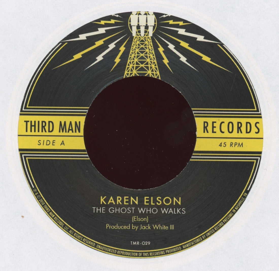 Karen Elson - The Ghost Who Walks on Third Man 45 With Picture Sleeve