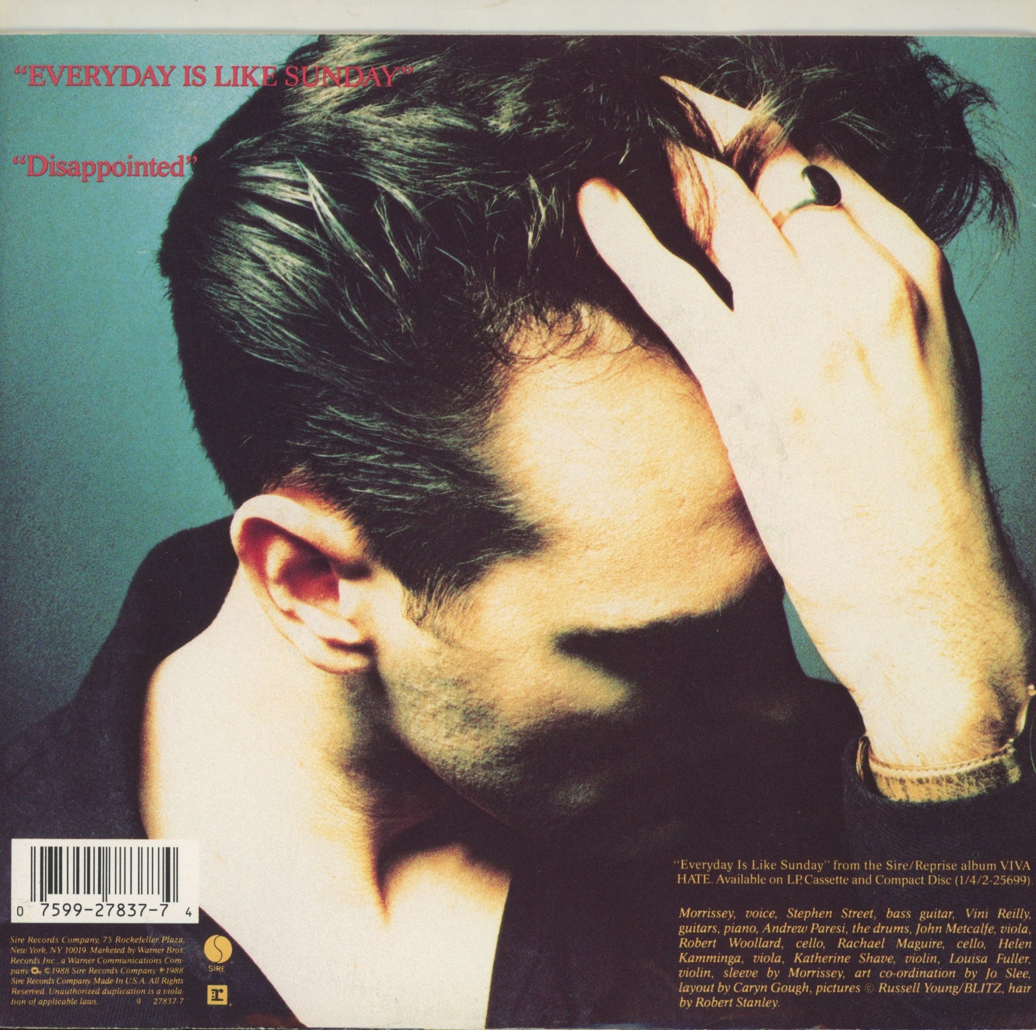 Morrissey - Everyday Is Like Sunday on Sire