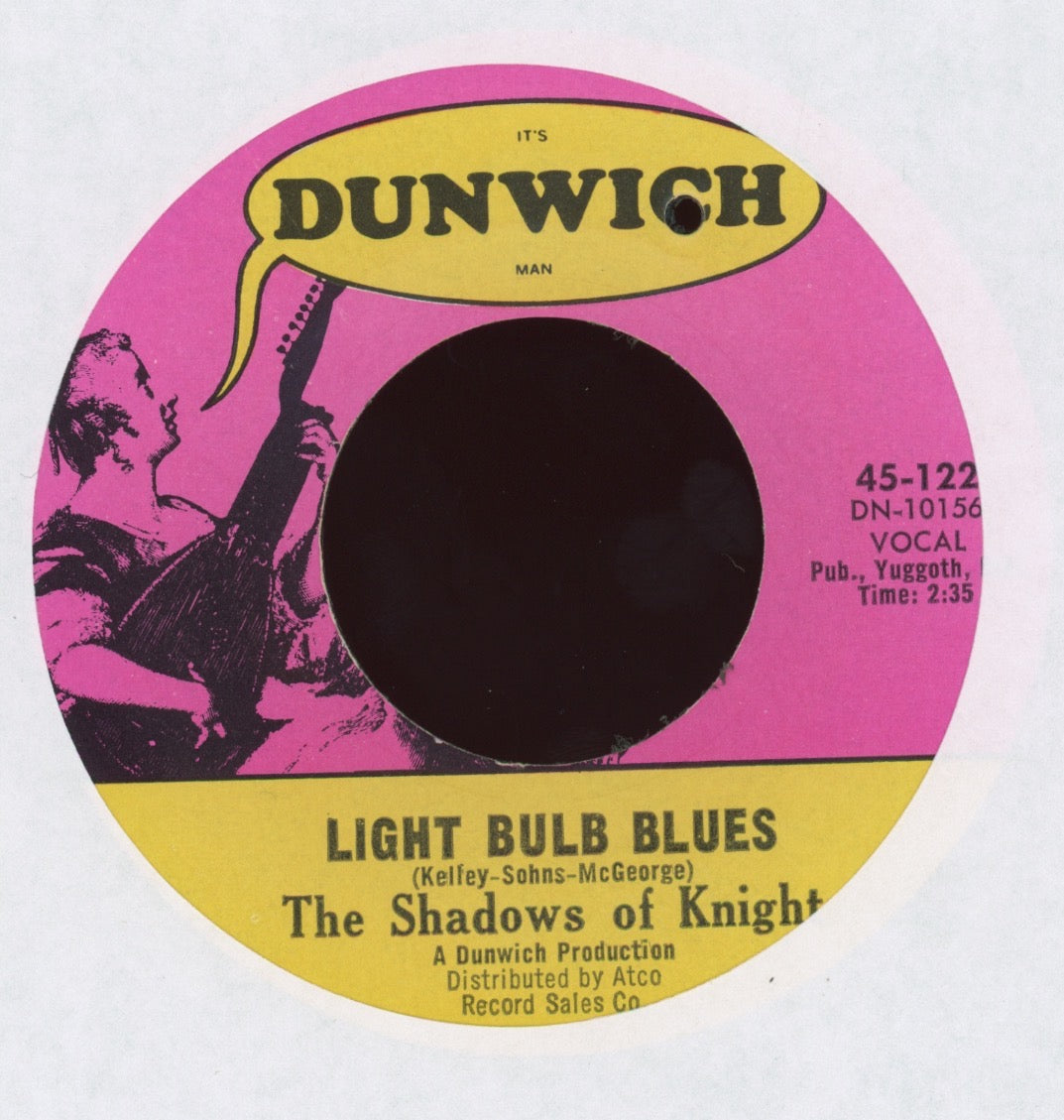 The Shadows Of Knight - Oh Yeah / Light Bulb Blues on Dunwich Garage 45 With Picture Sleeve