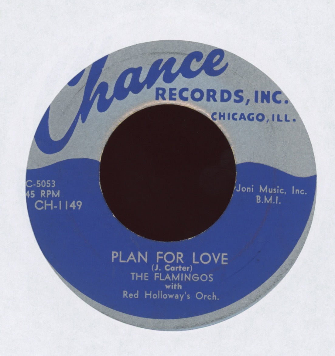 The Flamingos - Plan For Love on Chance R&B Doo Wop 45