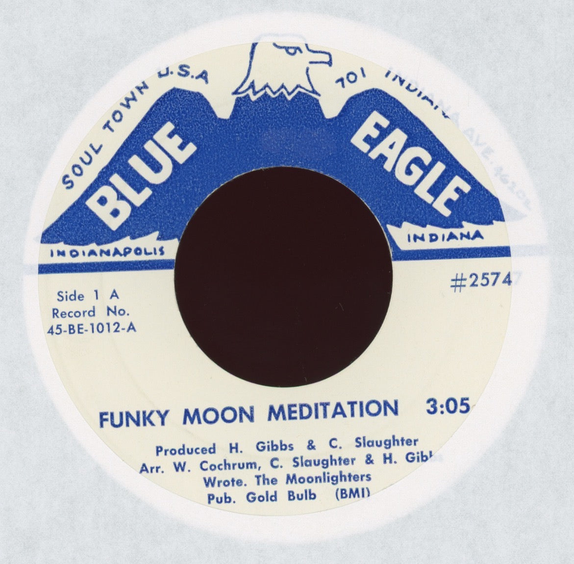 The Fabulous Moonlighters - Funky Moon Meditation on Blue Eagle Funk 45