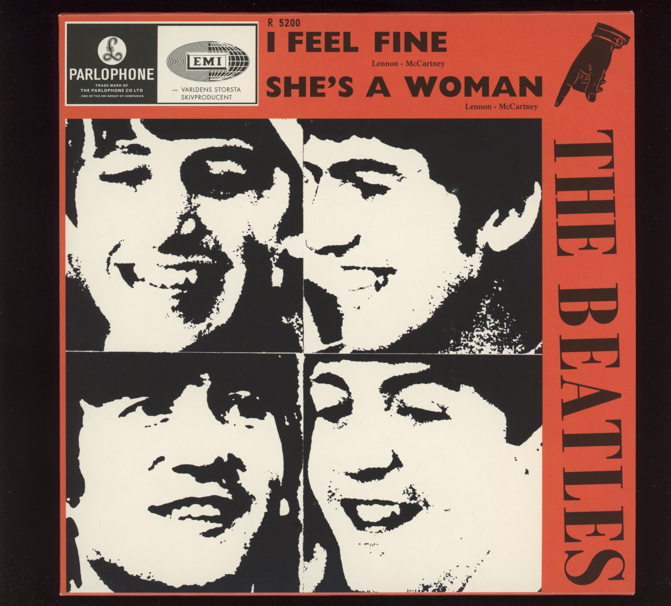 The Beatles - I Feel Fine / She's A Woman on Parlophone 7" Reissue With Picture Cover