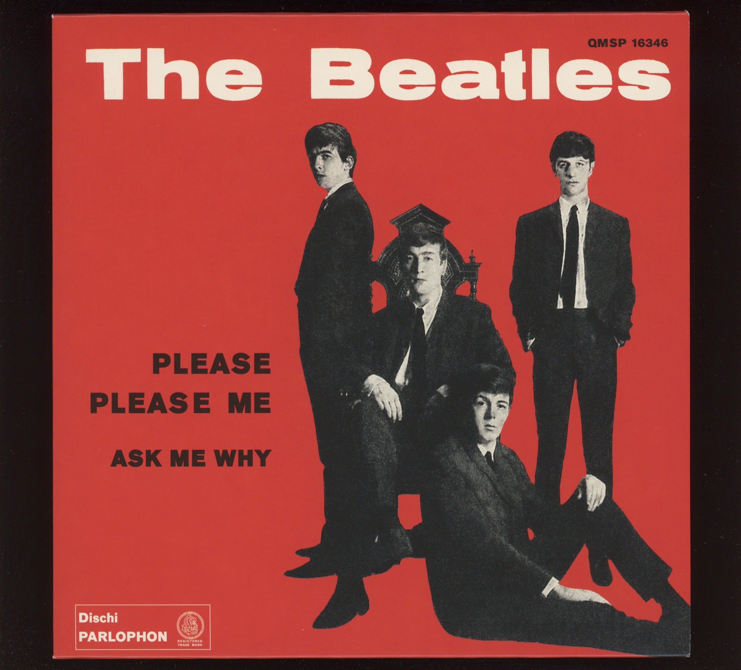 The Beatles - Please Please Me on Parlphon 7" Reissue With Picture Cover