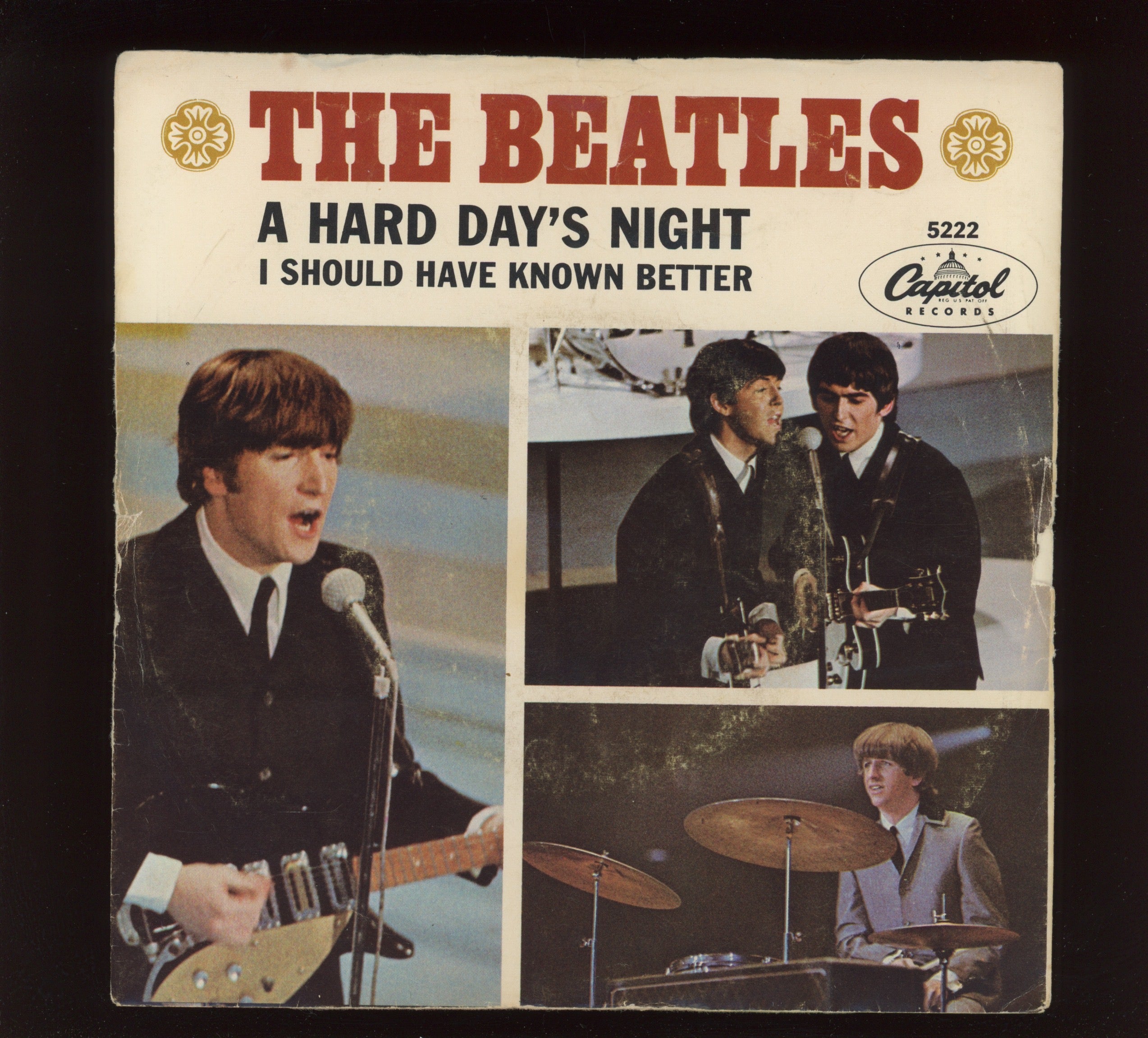 The Beatles - A Hard Day's Night on Capitol 45 With Picture Sleeve