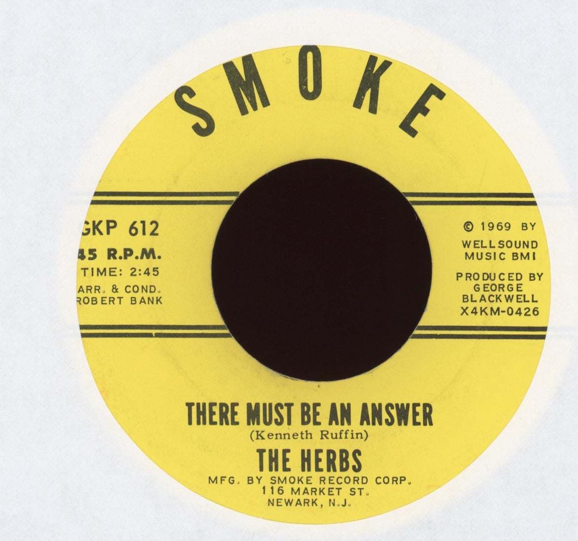 The Herbs - Put A Hurtin On My Heart on Smoke Northern Soul 45