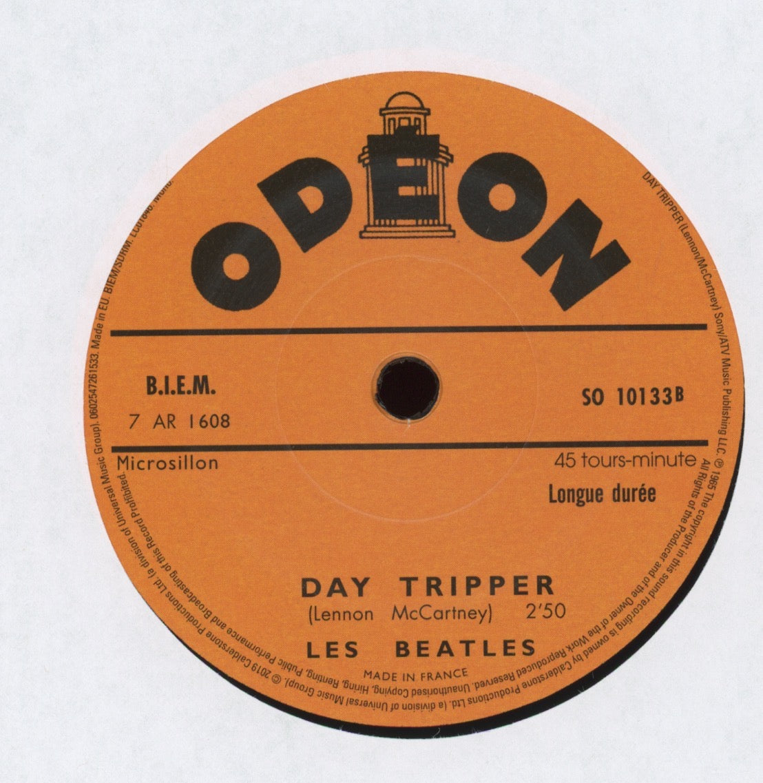 The Beatles Les Beatles - We Can Work It Out / Day Tripper on Odeon 7" Reissue With Picture Cover
