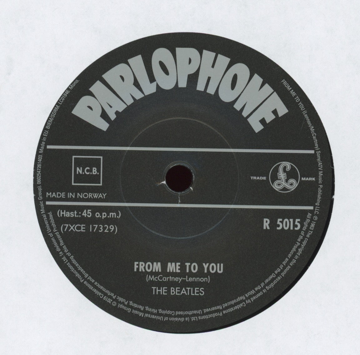The Beatles - From Me To You / Thank You Girl on Parlophone 7" Reissue With Picture Cover