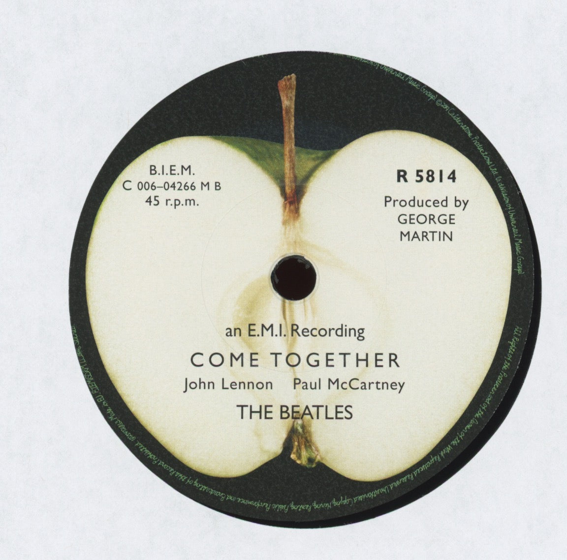 ７インチ★BEATLES★Something UK Apple オリジナル The Beatles - Something / Come Together on Apple 7