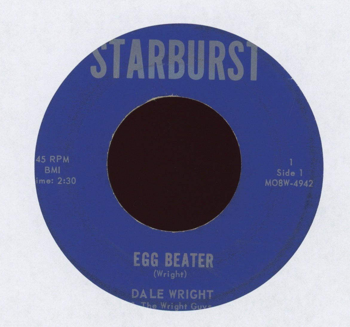 Dale Wright - Egg-Beater on Stardust Rockabilly 45
