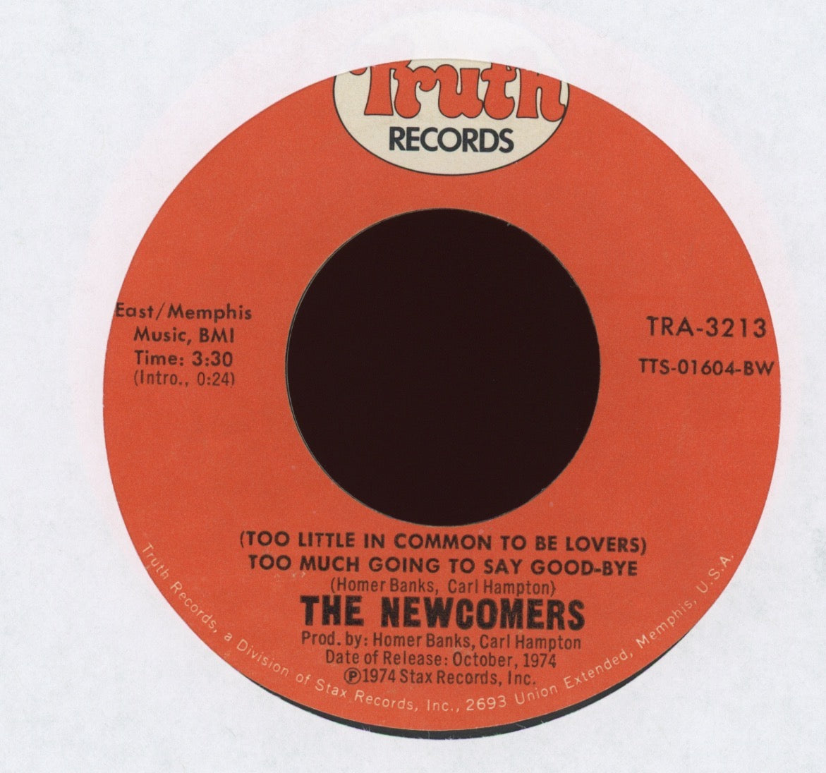 The Newcomers - The Whole World's A Picture Show on Truth 70's Soul 45