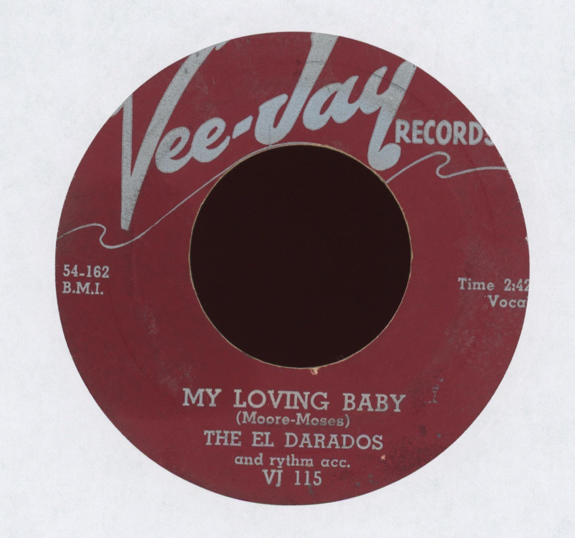 The El Dorados - My Loving Baby on Vee Jay El Dorados Rare Misprint