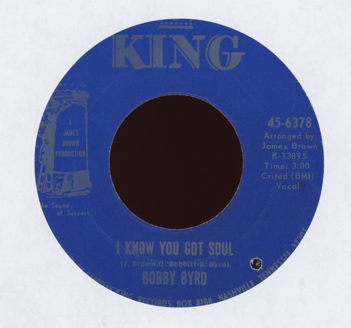 Bobby Byrd - I Know You Got Soul on King Funk 45