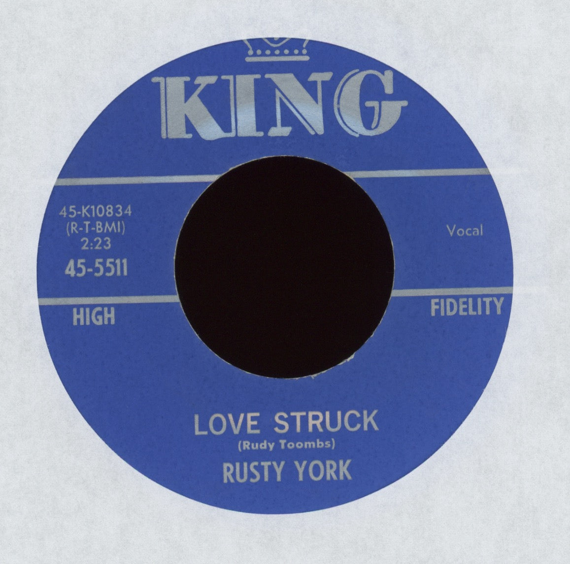 Rusty York - Love Struck on King Rockabilly 45