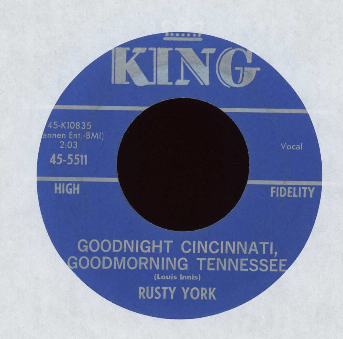 Rusty York - Love Struck on King Rockabilly 45