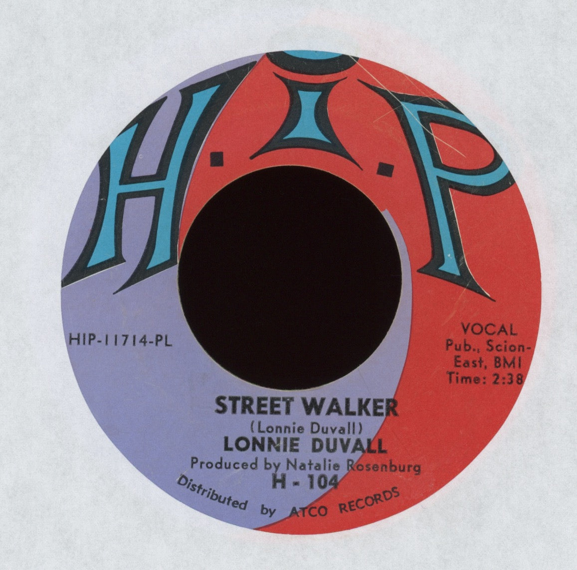 Lonnie Duvall - Cigarettes on HIP Northern Soul Garage 45