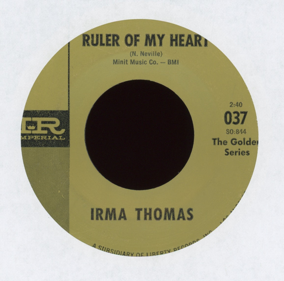 Irma Thomas - It's Raining on Imperial Golden Series Reissue R&B 45