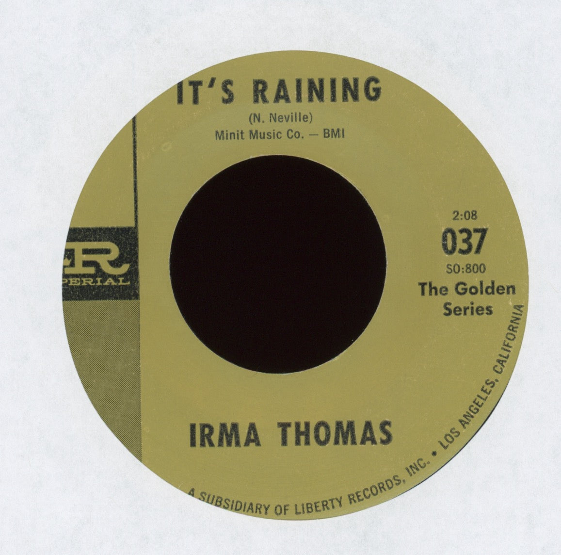 Irma Thomas - It's Raining on Imperial Golden Series Reissue R&B 45