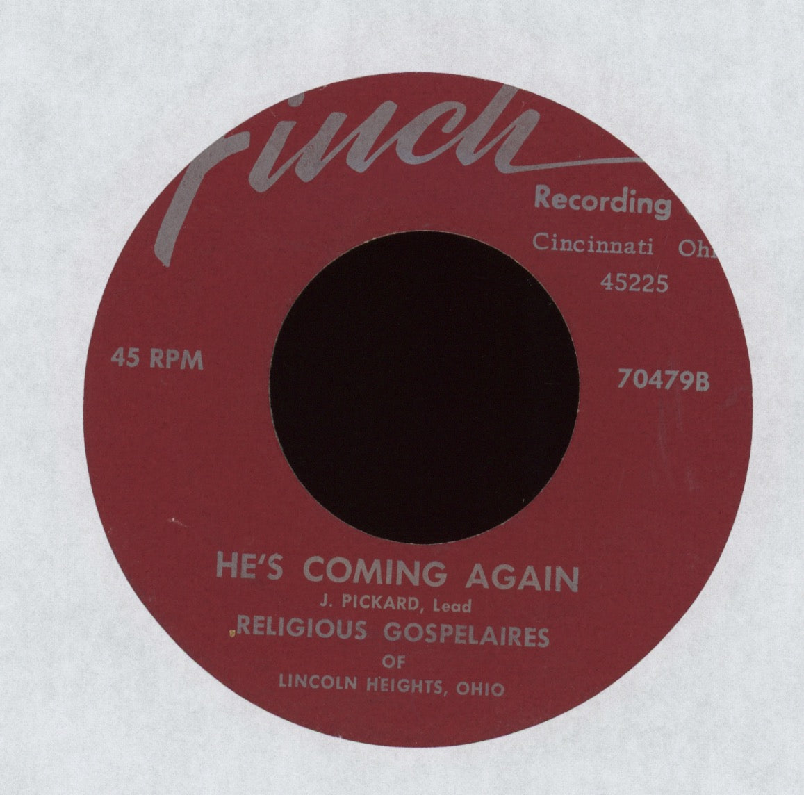 The Religious Gospelaires - Smoothing Out the Rough Road on Finch Gospel Rocker 45