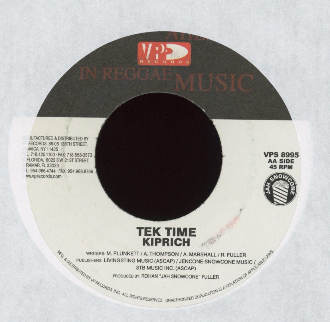 Sean Paul - Temperature on VP Records Reggae 45
