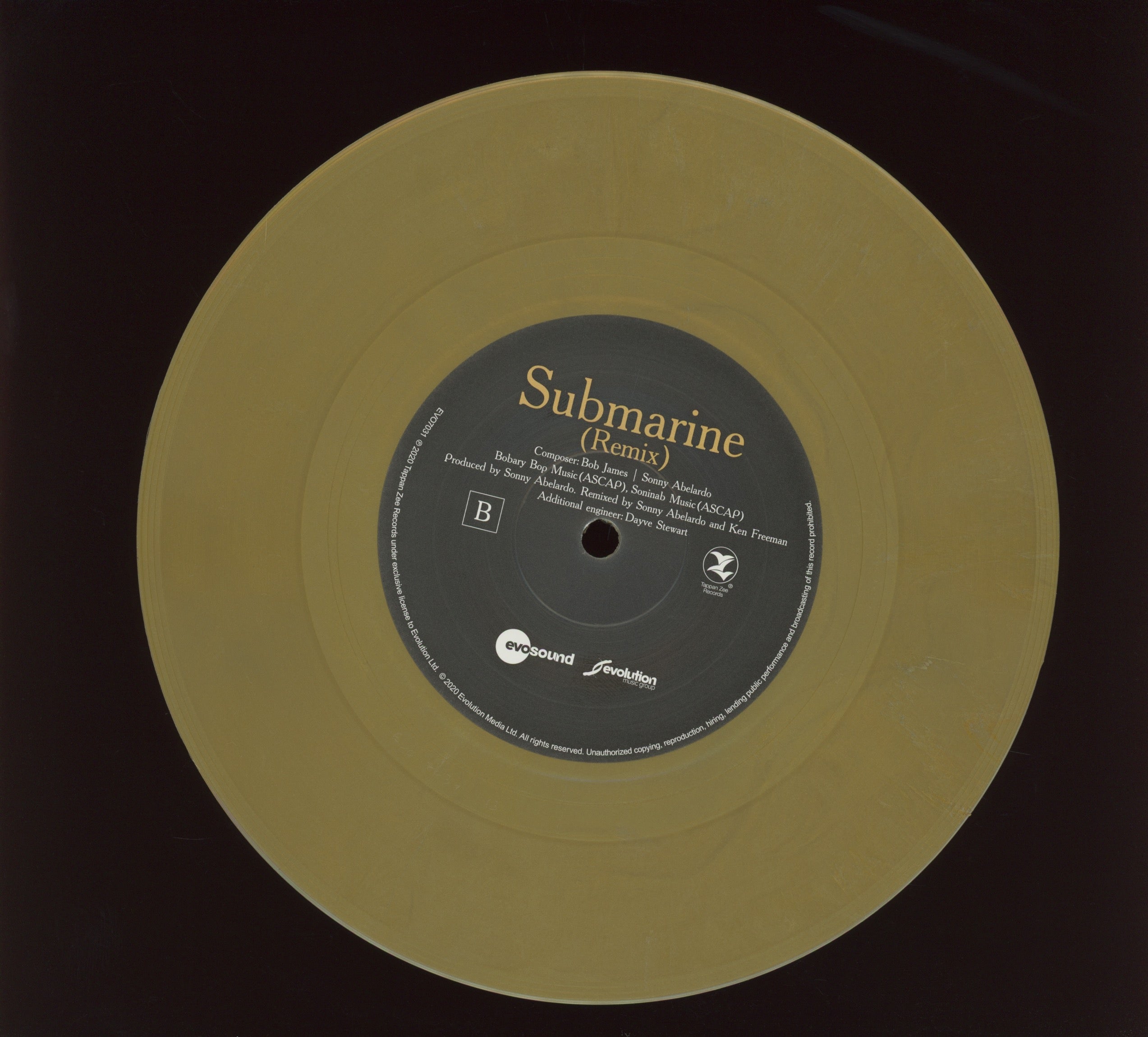Bob James - Nautilus  on Evosound Gold Vinyl 7" 45 RPM With Picture Sleeve