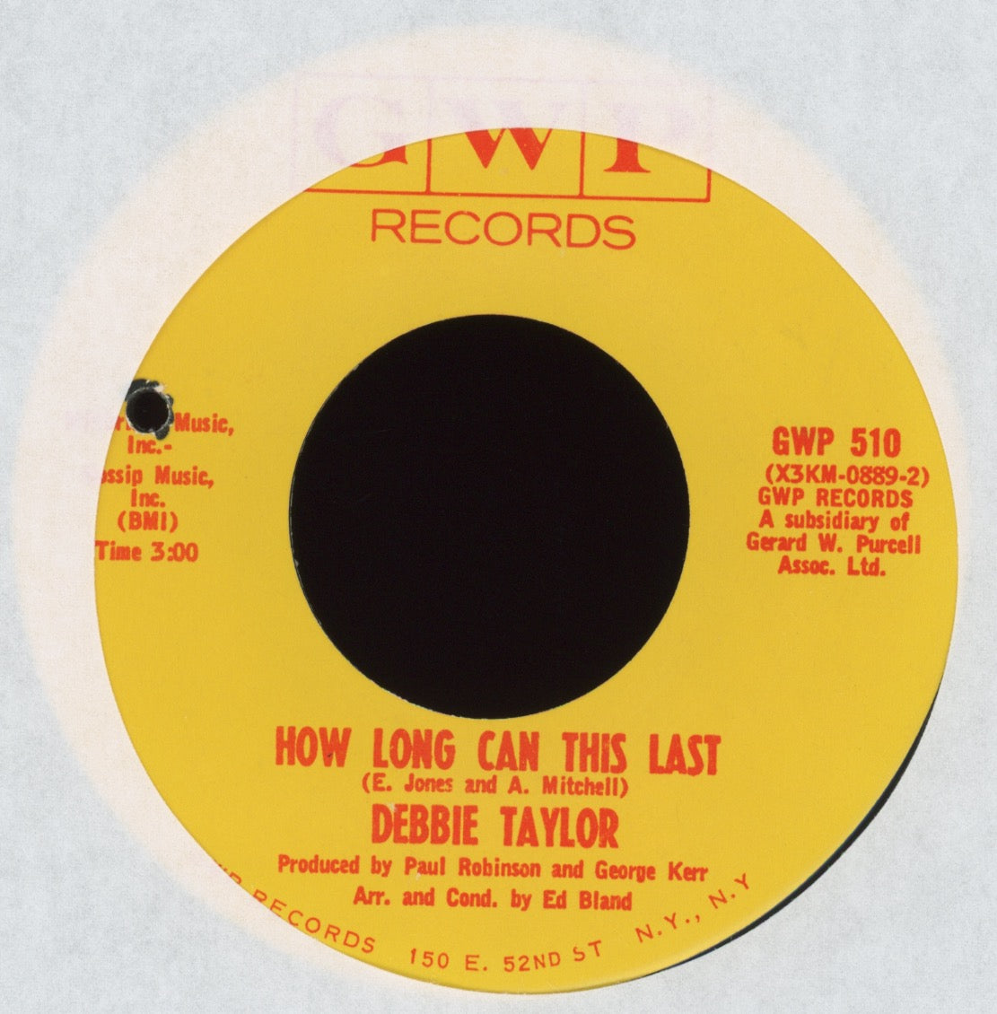 Debbie Taylor - Don't Let it End on GWP Northern Soul 45