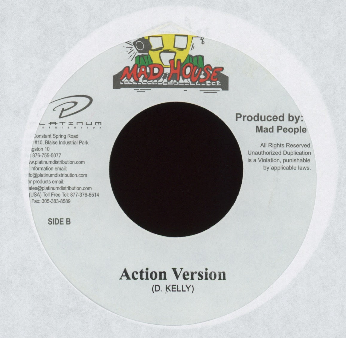 Nadine Sutherland - Action on Mad House Reissue Reggae 45
