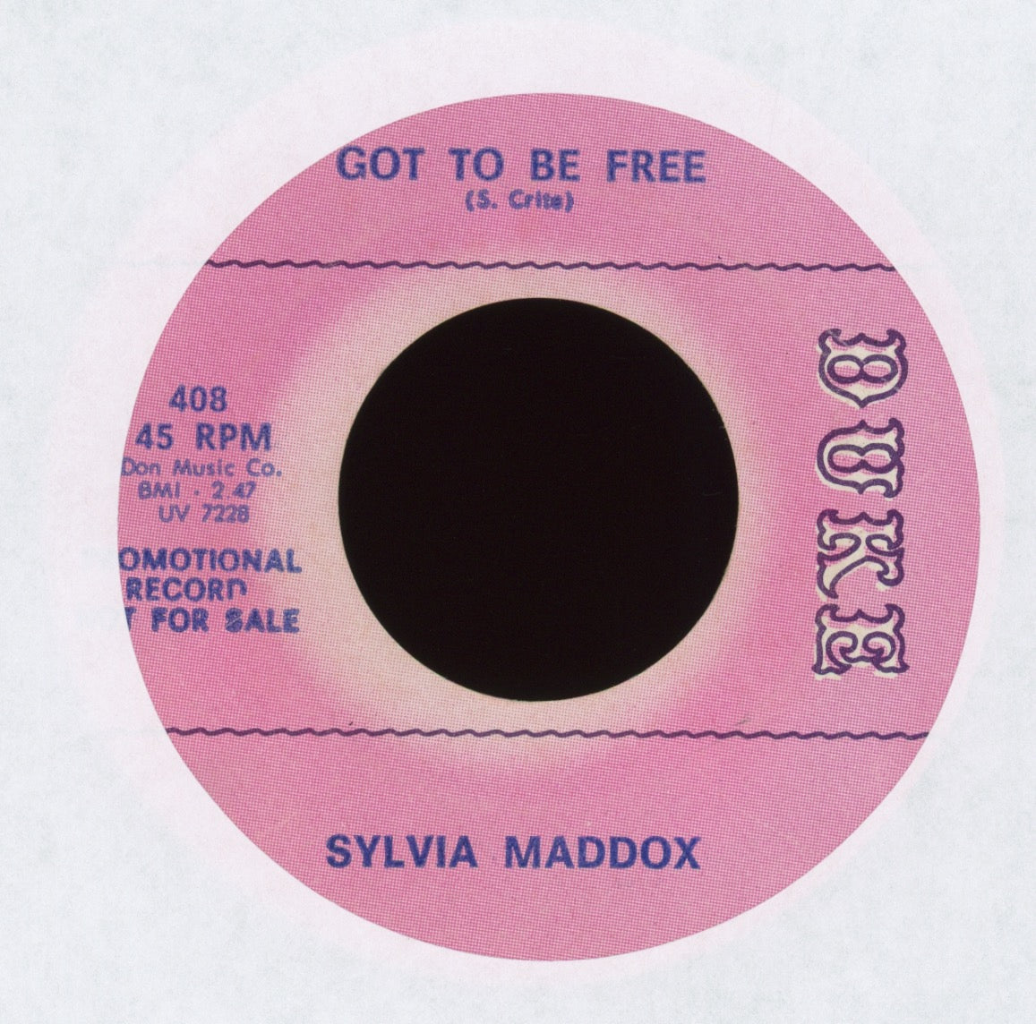 Sylvia Maddox - Viet Nam Blues on Duke Promo Funk 45