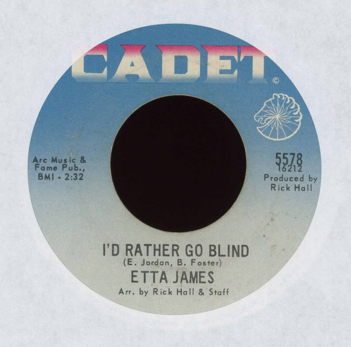 Etta James - I'd Rather Go Blind on Cadet Soul 45