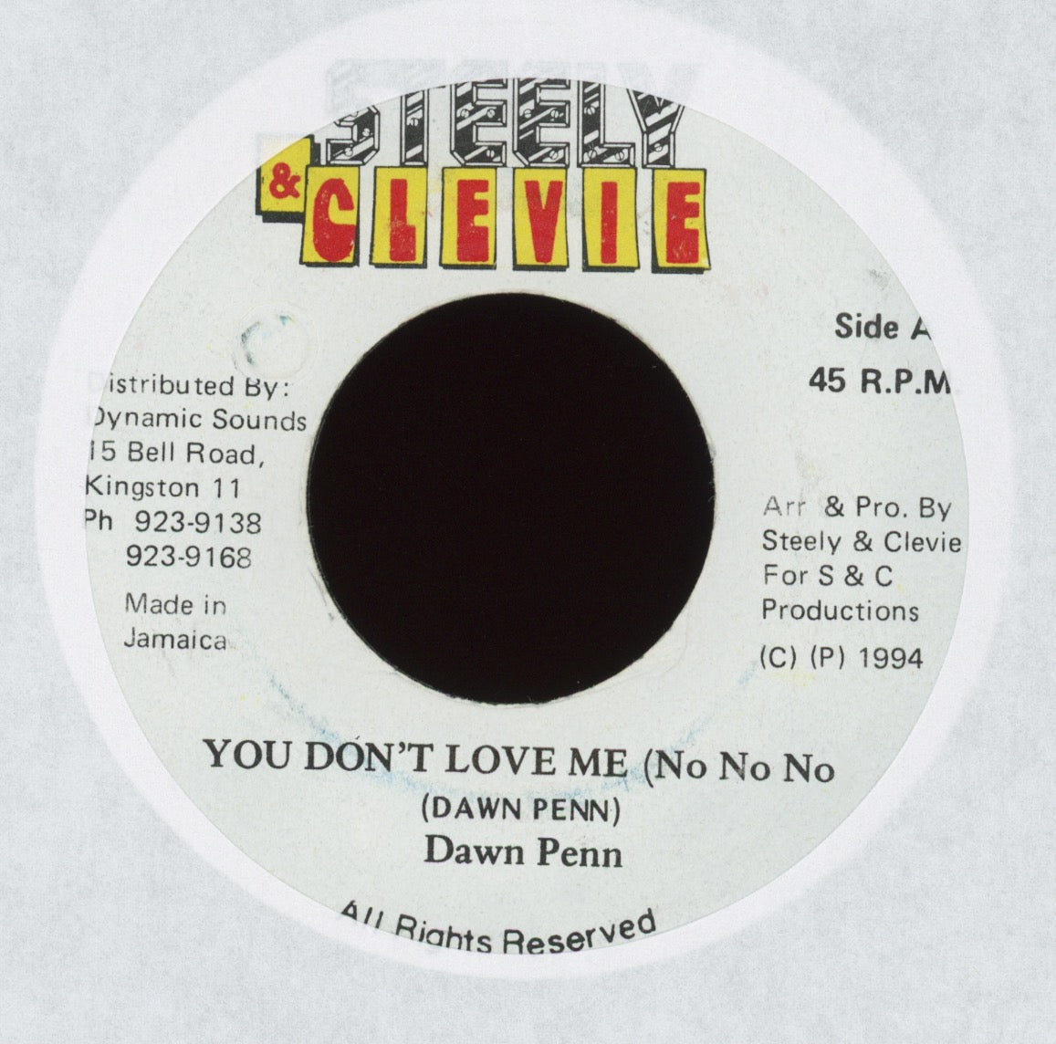 Dawn Penn - You Don't Love Me (No No No) on Steely & Clevie Reggae 45