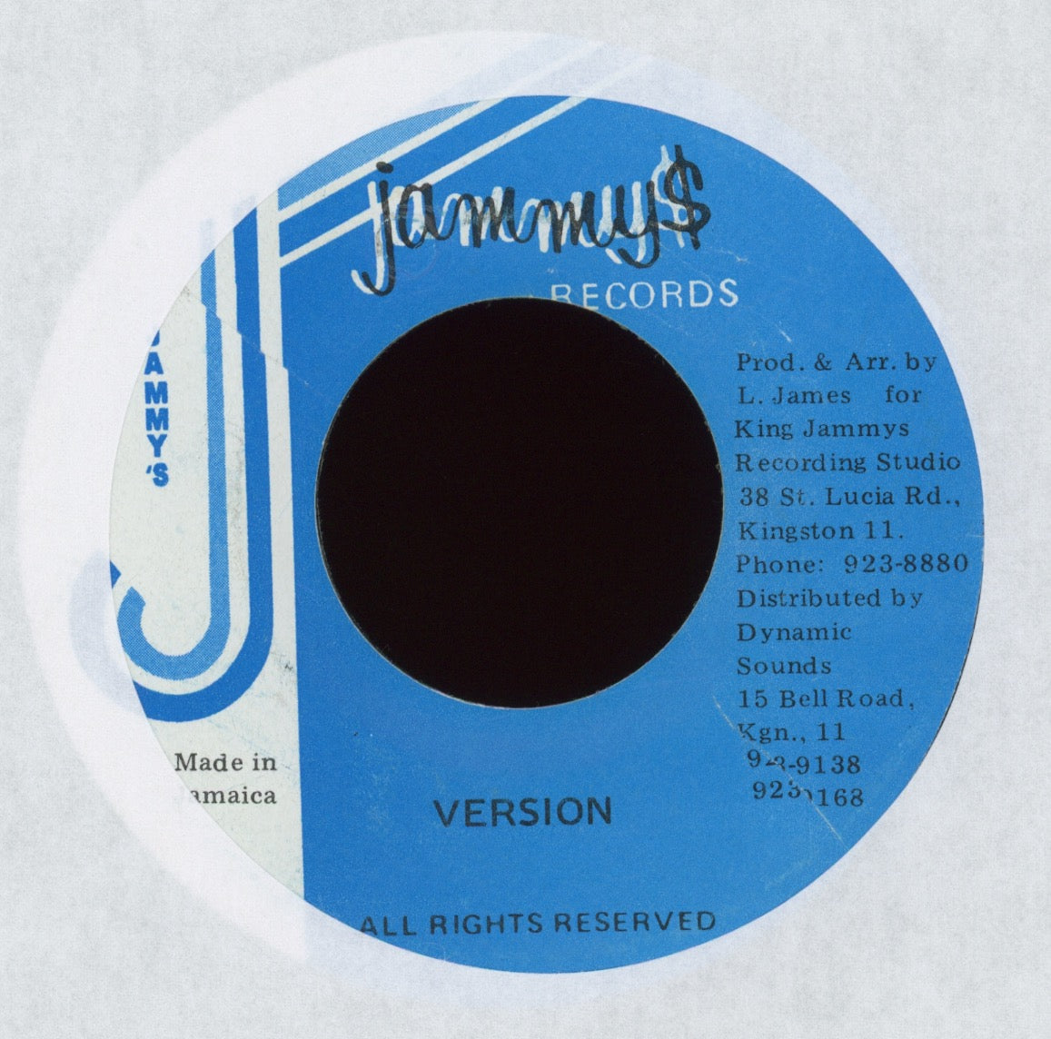 Johnny Osbourne - No Ice Cream Sound on Jammy's Reissue Reggae 45