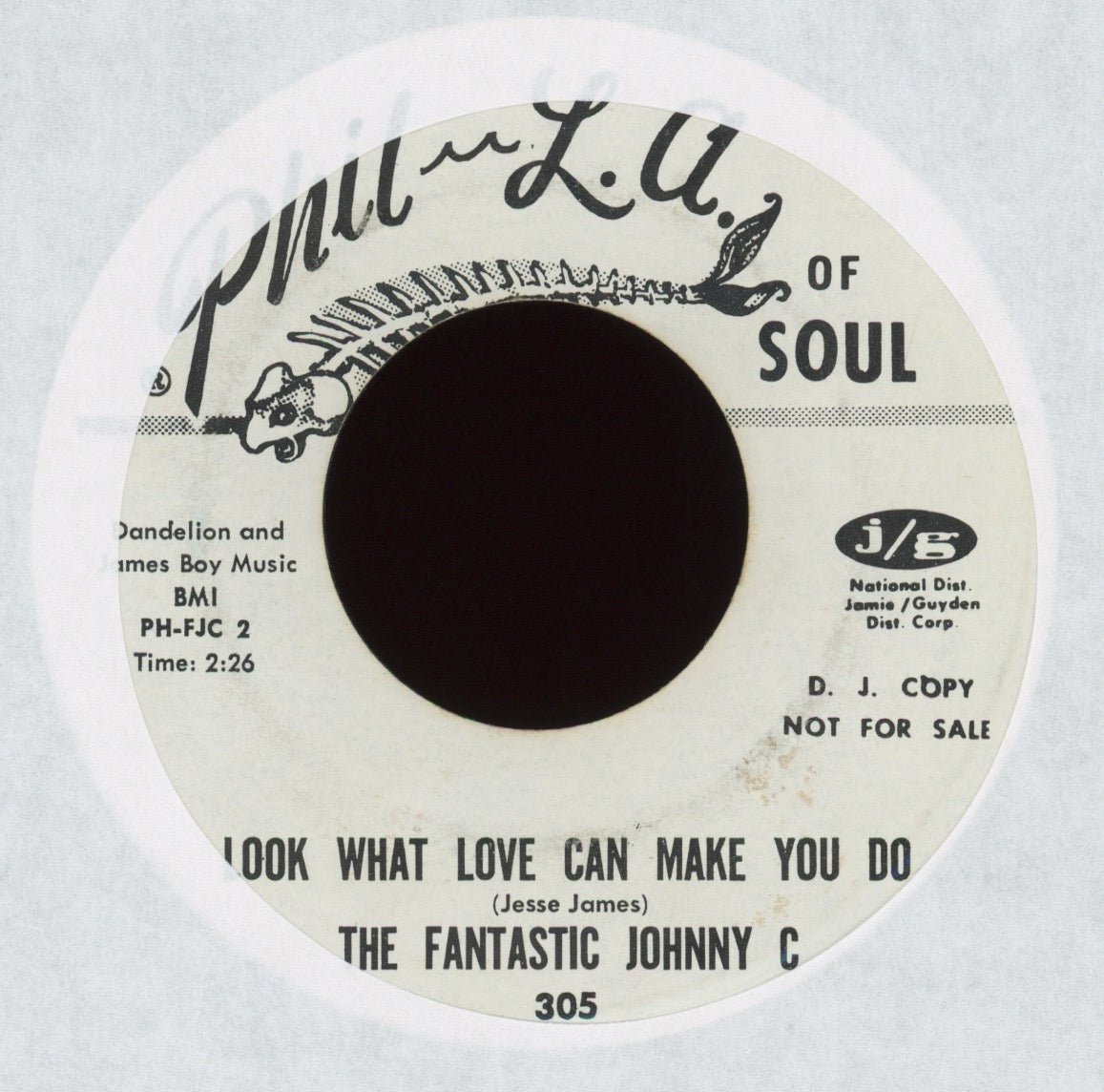 The Fantastic Johnny C - Boogaloo Down Broadway on Phil L.A. of Soul Promo Funk 45
