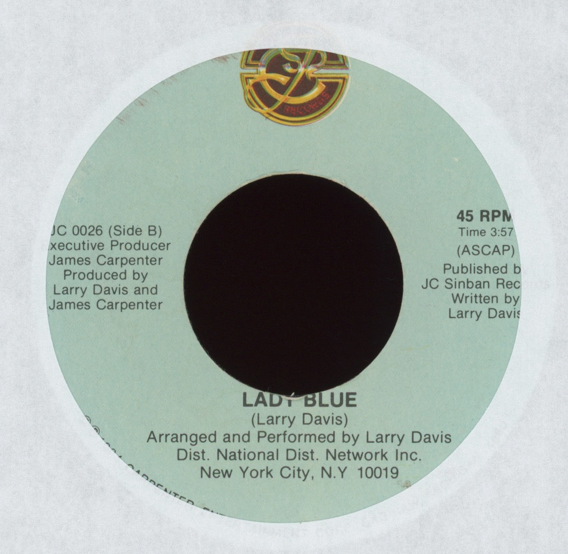 Larry Davis - Lady Blue on Sinban Modern Soul 45