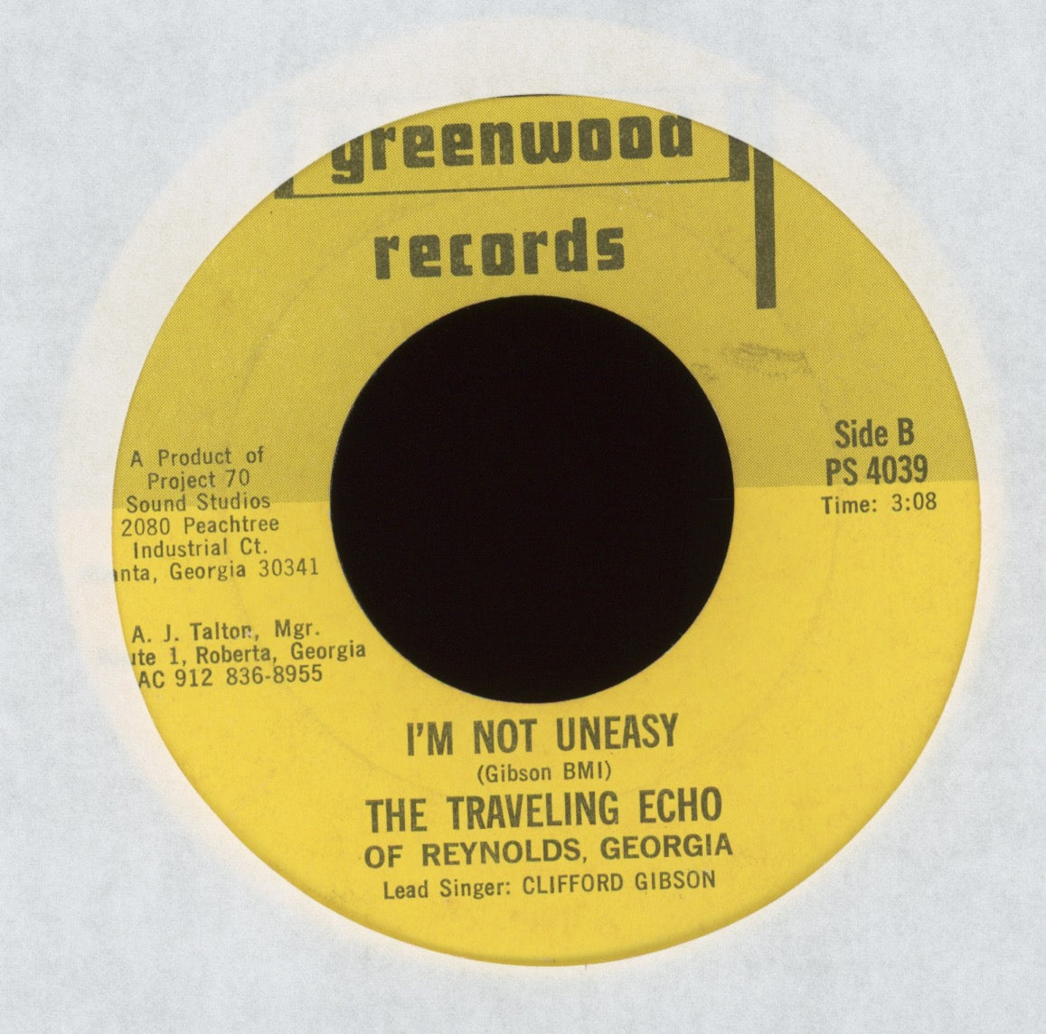 The Traveling Echo Of Reynolds, Georgia - So Soon on Greenwood