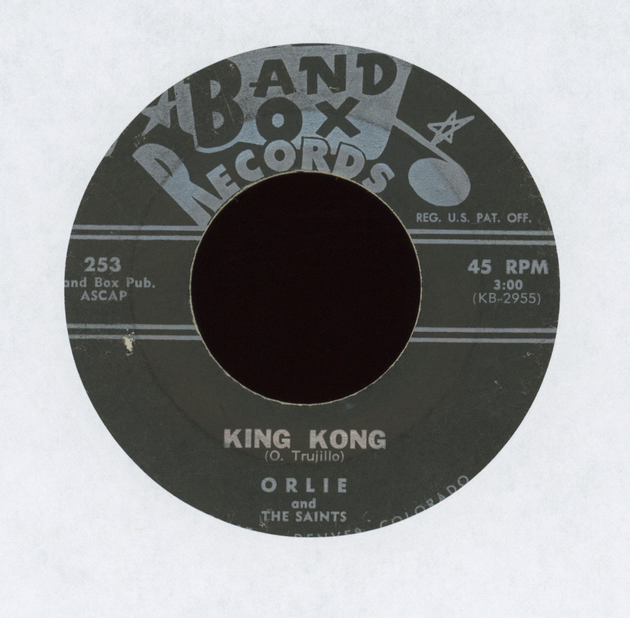Orlie Trujillo - Boston Twist and Freeze / King Kong on Band Box Rockabilly 45