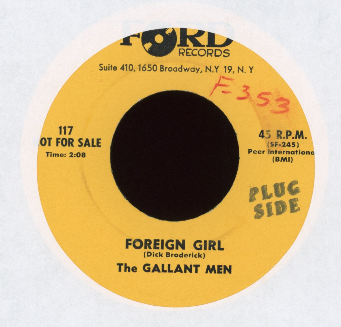 The Untimates - Lost Romance on Ford Rockabilly 45