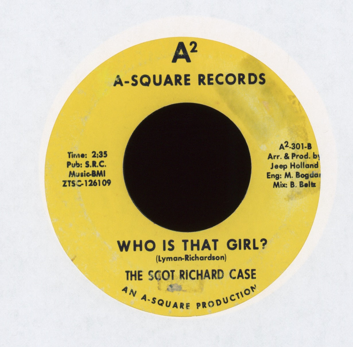 The Scot Richard Case - I'm So Glad on A Square Garage 45